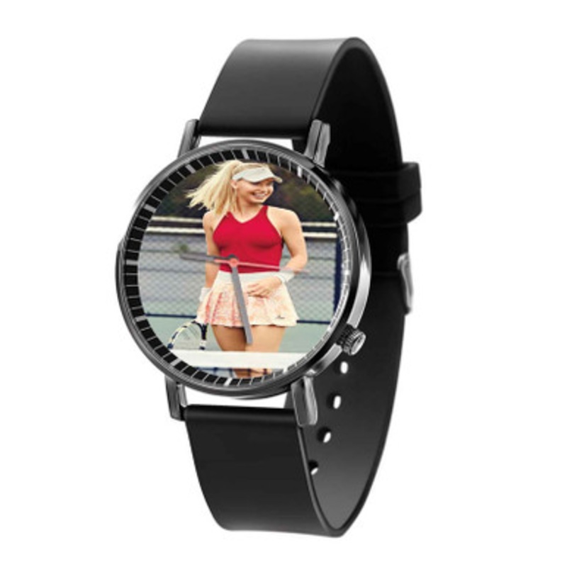 Caroline Wozniacki Art Black Quartz Watch Unisex With Premium Gift Box