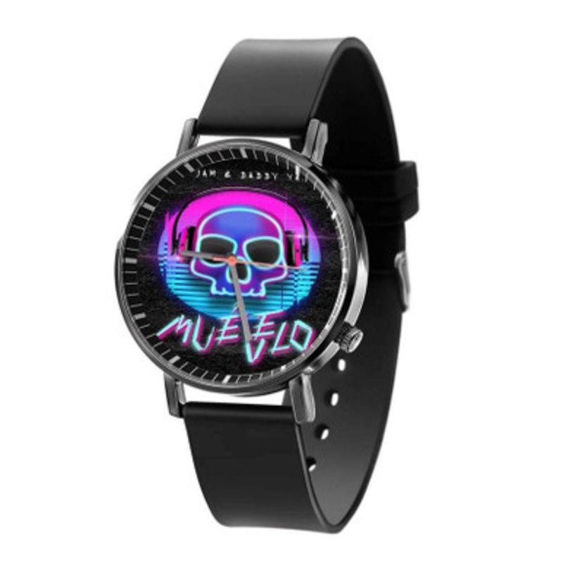 Daddy Yankee Nicky Jam MU VELO Black Quartz Watch Unisex With Premium Gift Box