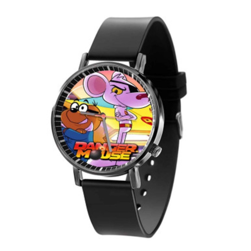 Danger Mouse Black Quartz Watch With Premium Gift Box for Unisex