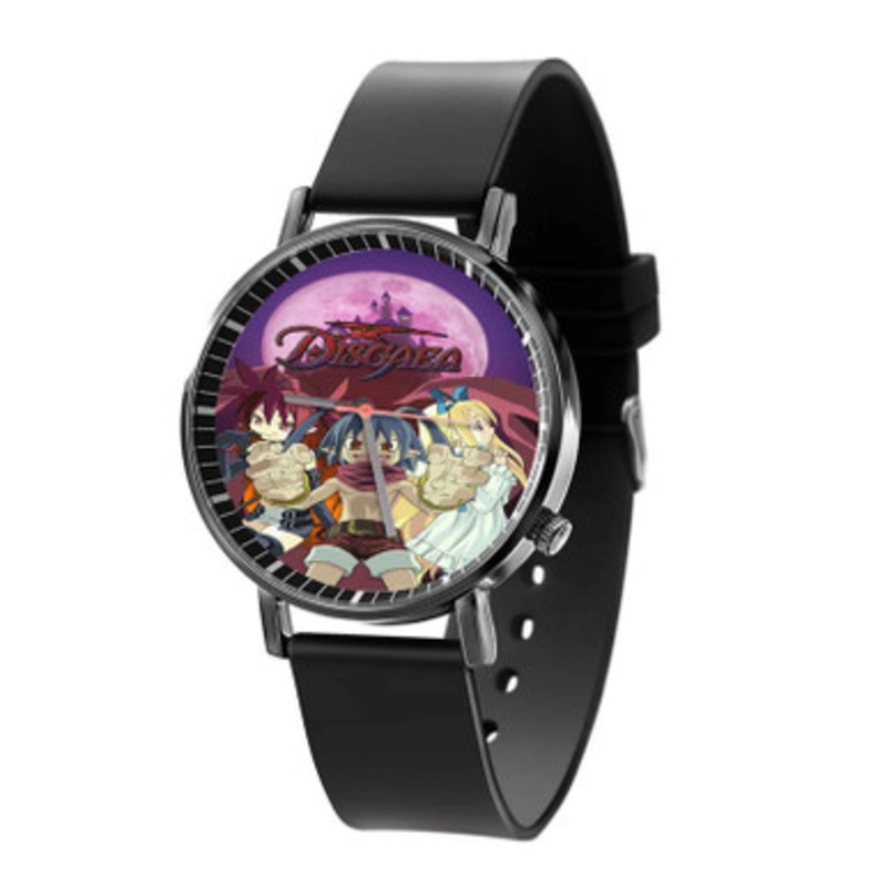 Disgaea Black Quartz Watch With Premium Gift Box for Unisex
