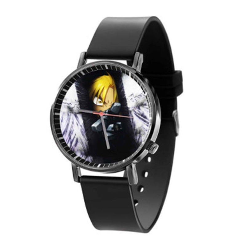 Edward Elric Anime Manga Unisex Black Quartz Watch With Premium Gift Box