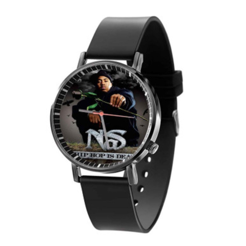 Hip Hop Is Dead nas Black Quartz Watch With Premium Gift Box for Unisex