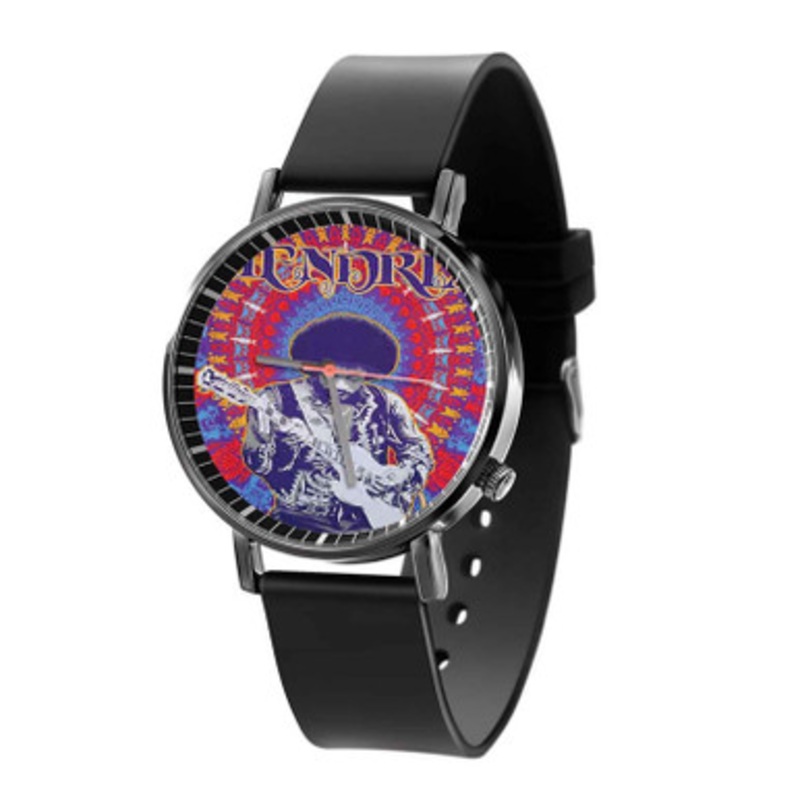 Jimi Hendrix Prints Black Quartz Watch Unisex With Premium Gift Box