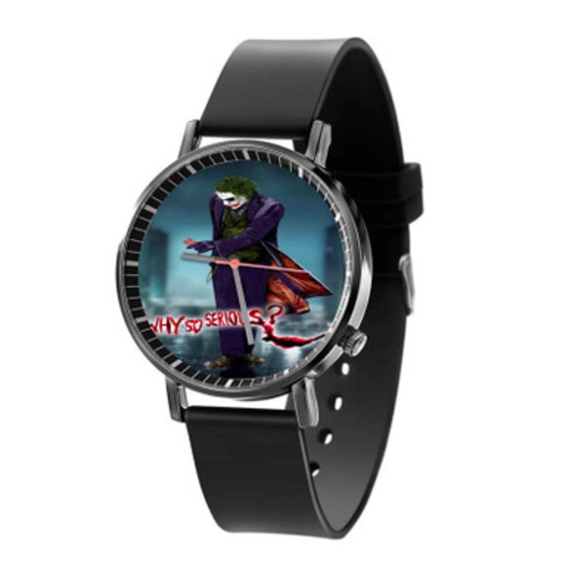 Joker Purple Why So Serious Black Quartz Watch Unisex With Premium Gift Box