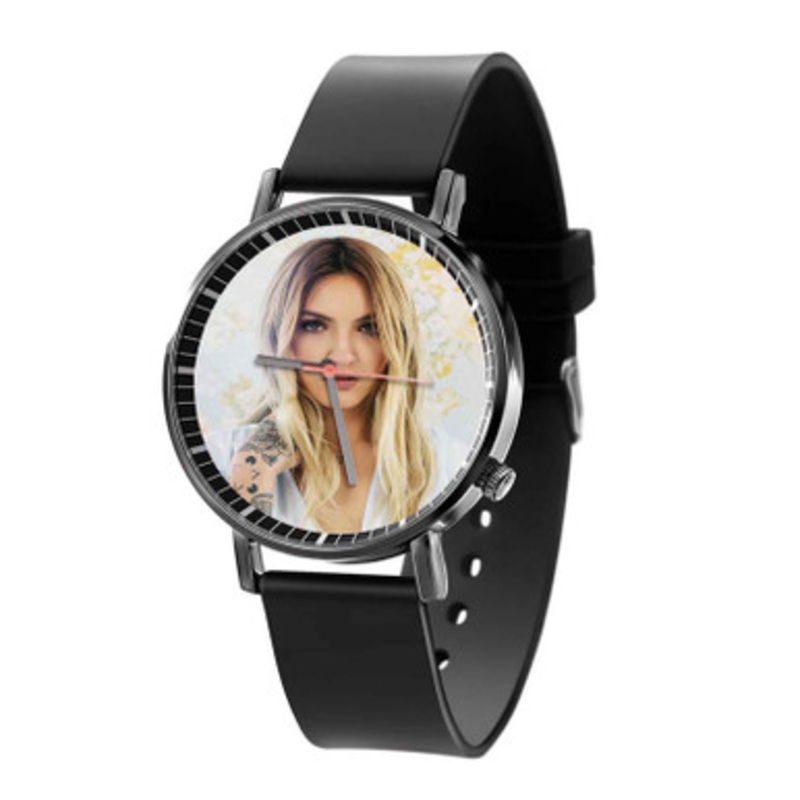 Julia Michaels Black Quartz Watch Unisex With Premium Gift Box