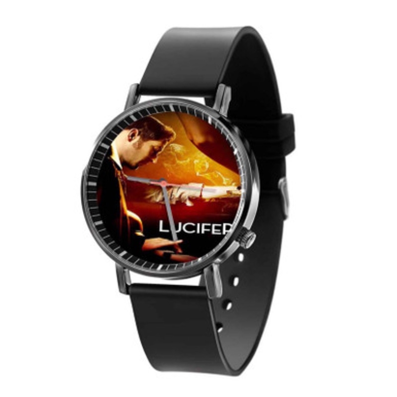 Lucifer Black Quartz Watch Unisex With Premium Gift Box