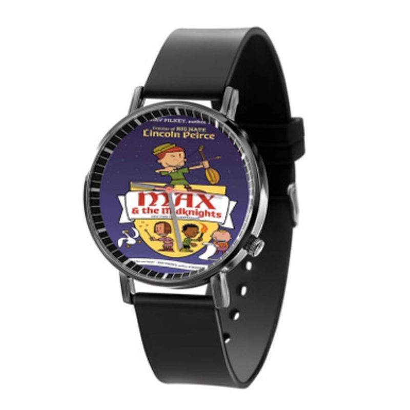 Max the Midknights Black Quartz Watch With Premium Gift Box for Unisex