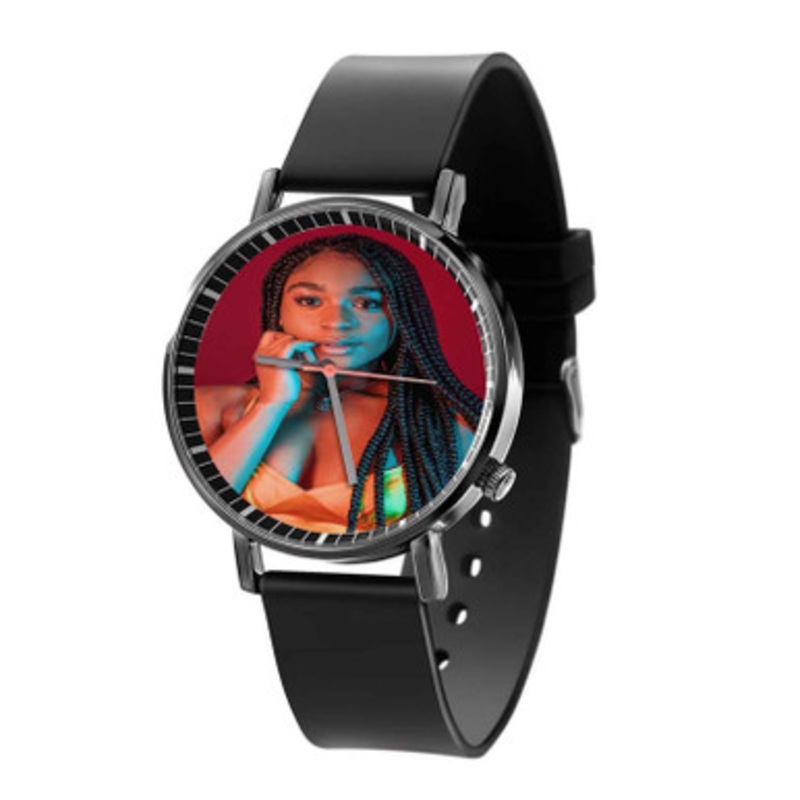 Normani Black Quartz Watch With Premium Gift Box for Unisex