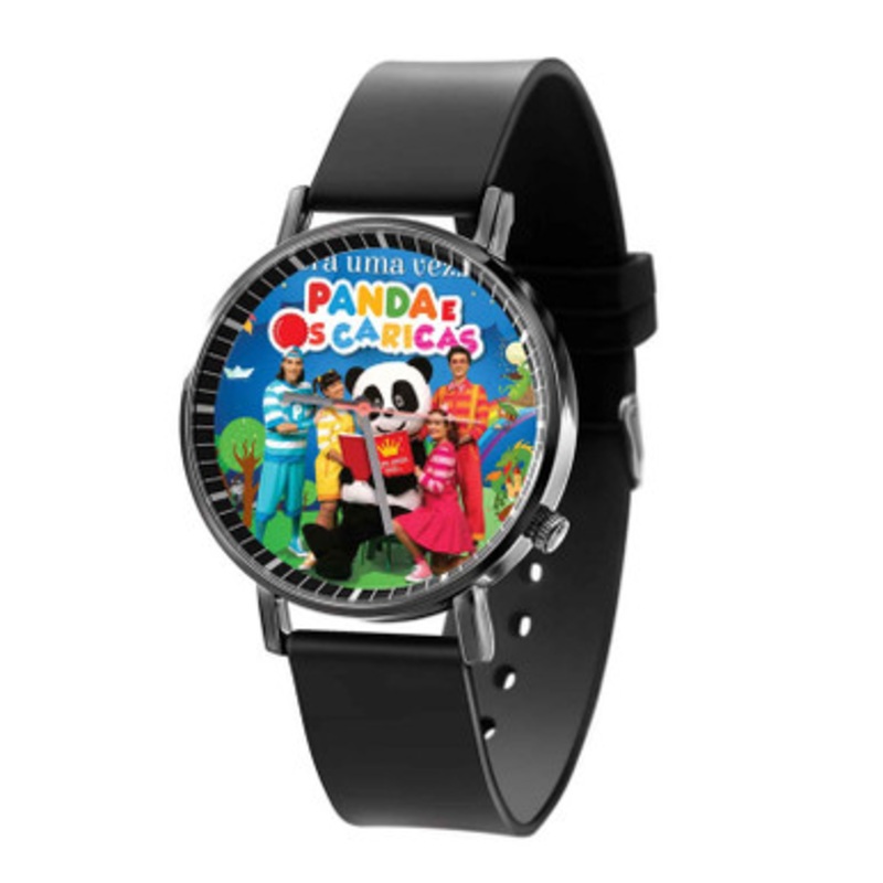 Panda E Os Caricas Segue O Panda Black Quartz Watch Unisex With Premium Gift Box