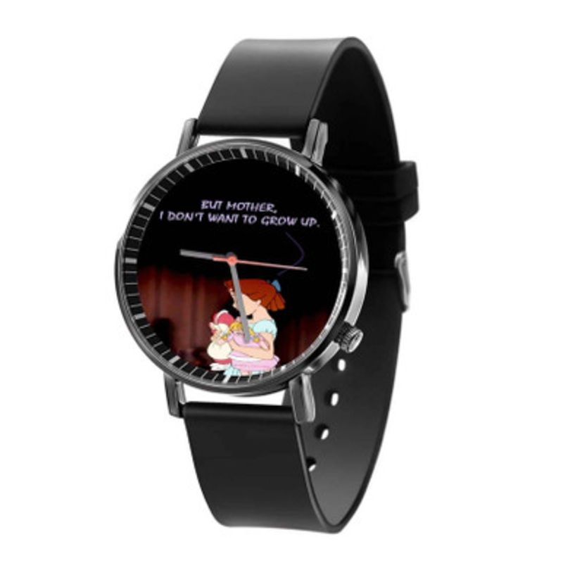 Peter Pan Wendy Quotes Unisex Black Quartz Watch With Premium Gift Box