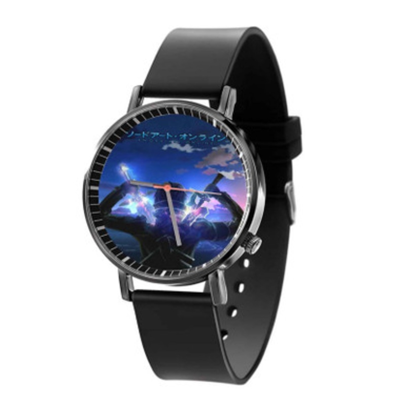 Sword Art Online Game Black Quartz Watch Unisex With Premium Gift Box
