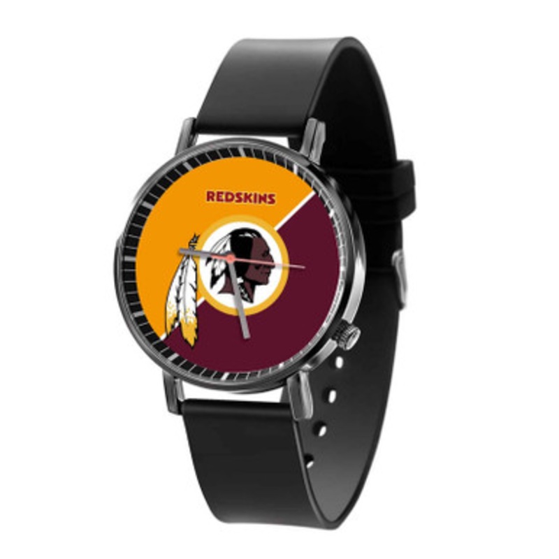 Washington Redskins NFL Black Quartz Watch Unisex With Premium Gift Box