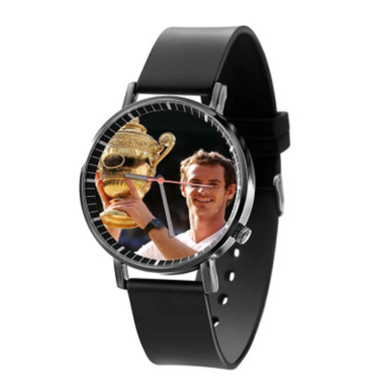 Andy Murray Win Unisex Black Quartz Watch With Premium Gift Box