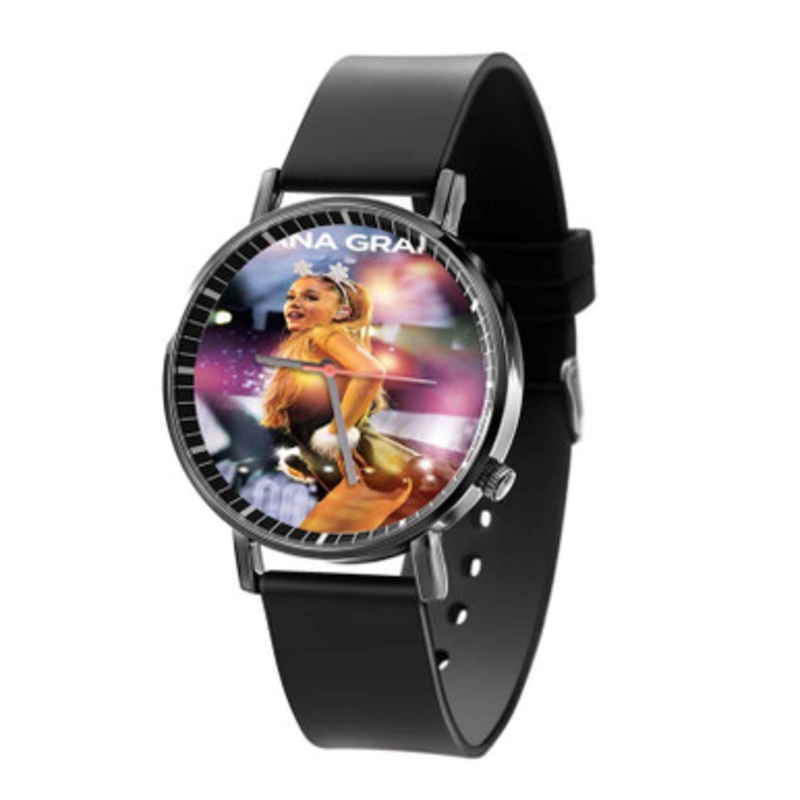 Ariana Grande Music Sing Black Quartz Watch Unisex With Premium Gift Box