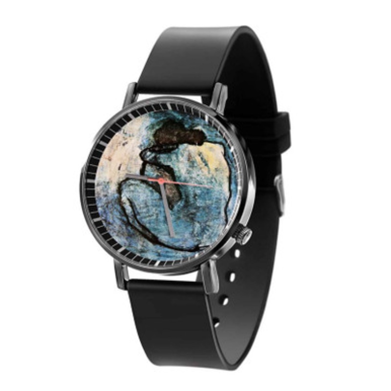 Blue Art Pablo Picasso Black Quartz Watch Unisex With Premium Gift Box