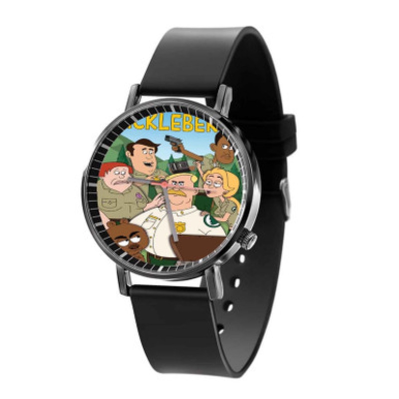 Brickleberry Black Quartz Watch Unisex With Premium Gift Box