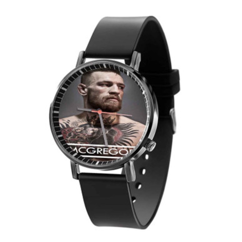 Conor Mc Gregor Black Quartz Watch Unisex With Premium Gift Box