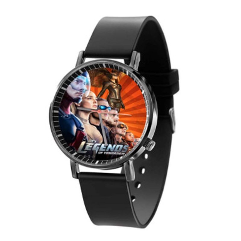 DC s Legend of Tomorrow Characters Black Quartz Watch Unisex With Premium Gift Box