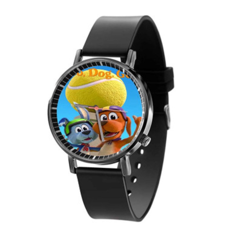 Go Dog Go Black Quartz Watch With Premium Gift Box for Unisex