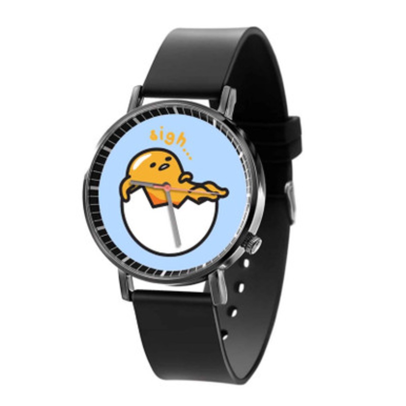gudetama sigh Black Quartz Watch Unisex With Premium Gift Box