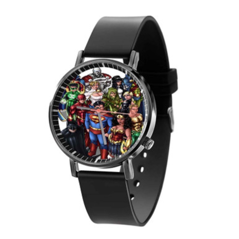 Justice League Art Unisex Black Quartz Watch With Premium Gift Box