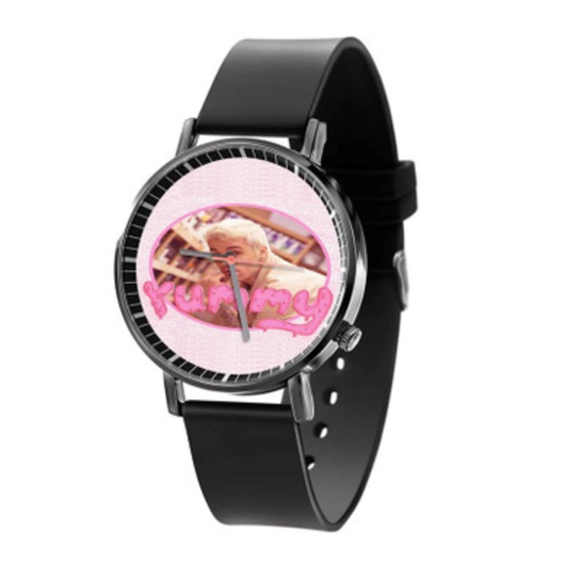 Justin Bierber Yummy Black Quartz Watch Unisex With Premium Gift Box