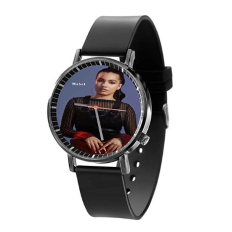 Mabel Black Quartz Watch With Premium Gift Box for Unisex