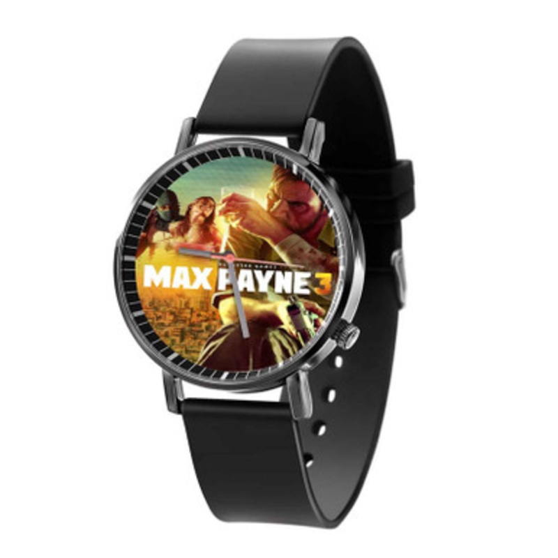 Max Payne 3 Unisex Black Quartz Watch With Premium Gift Box