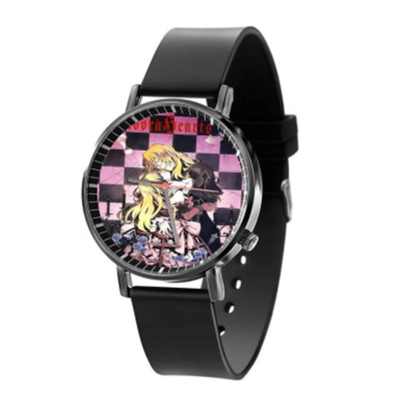 Pandora Hearts Black Pink Black Quartz Watch Unisex With Premium Gift Box