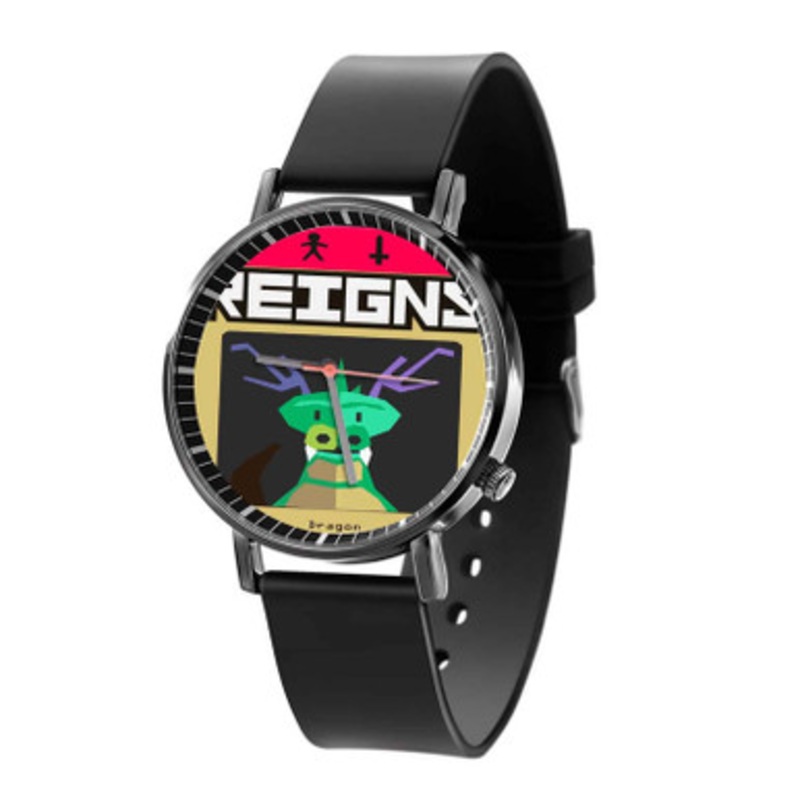 Reigns dragon Unisex Black Quartz Watch With Premium Gift Box