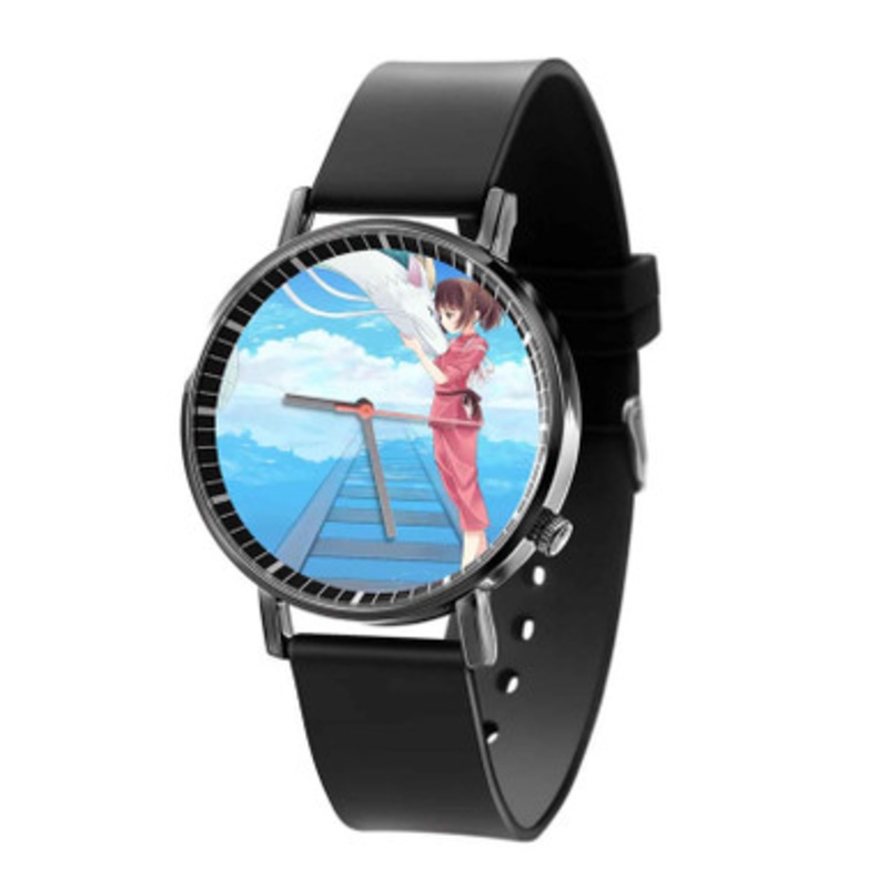 Spirited Away Anime Cartoon Black Quartz Watch Unisex With Premium Gift Box