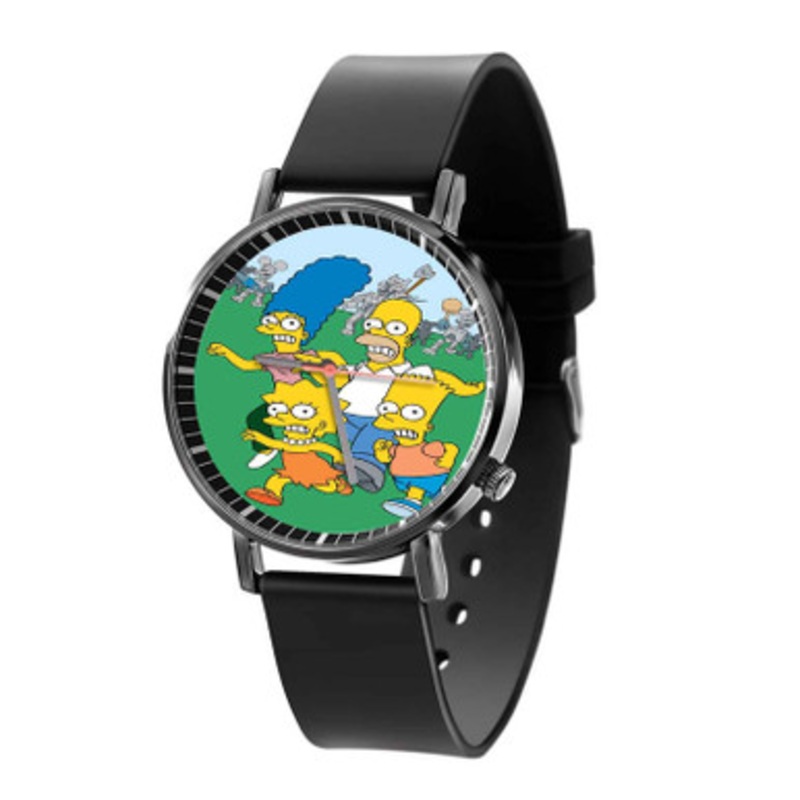The Simpsons Marathon Unisex Black Quartz Watch With Premium Gift Box