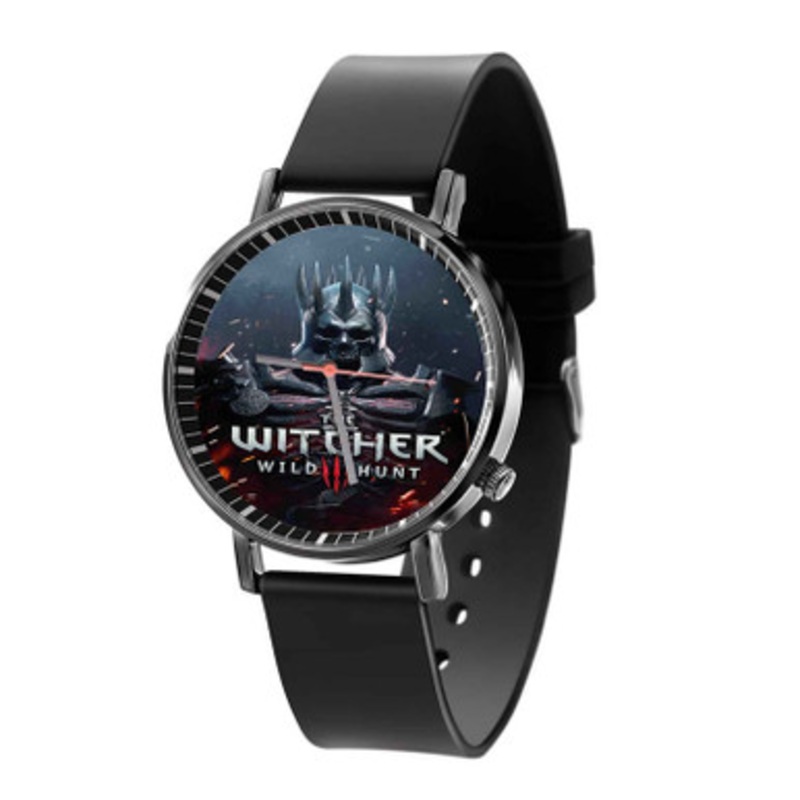 The Witcher 3 Hunt Mask Helmet Black Quartz Watch Unisex With Premium Gift Box