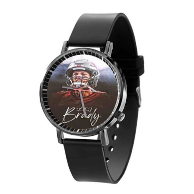 Tom Brady Tampa Bay Buccaneers Black Quartz Watch Unisex With Premium Gift Box