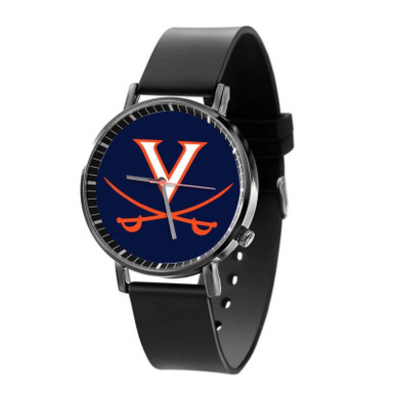 Virginia Cavaliers Art Black Quartz Watch Unisex With Premium Gift Box