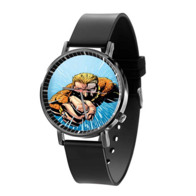 Aquaman Art Black Quartz Watch Unisex With Premium Gift Box
