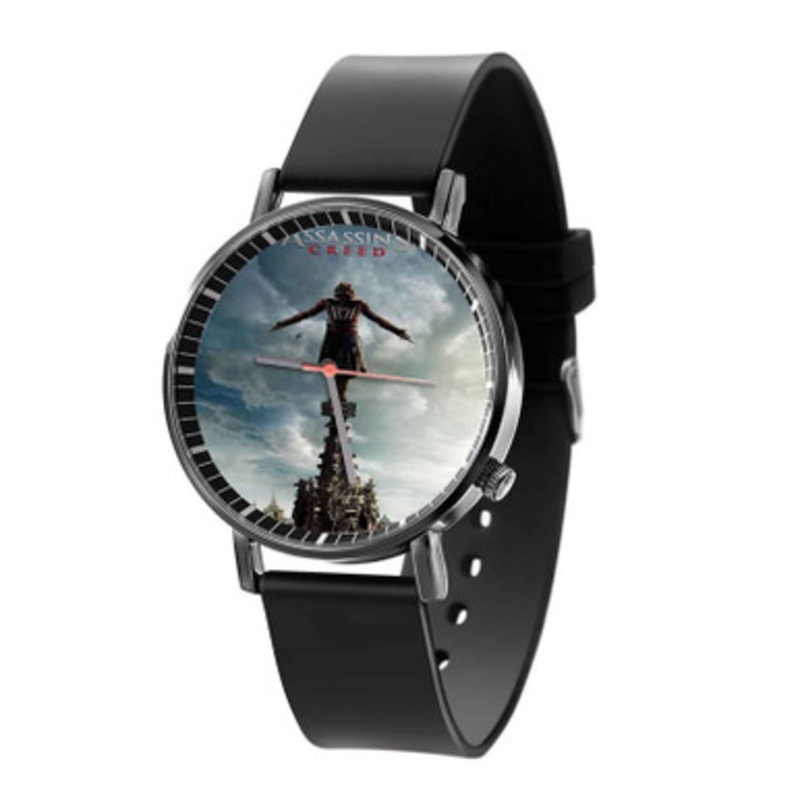 Assassins Creed Black Quartz Watch Unisex With Premium Gift Box