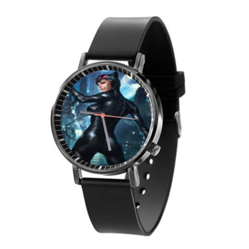 Catwoman Batman Comics Black Quartz Watch Unisex With Premium Gift Box