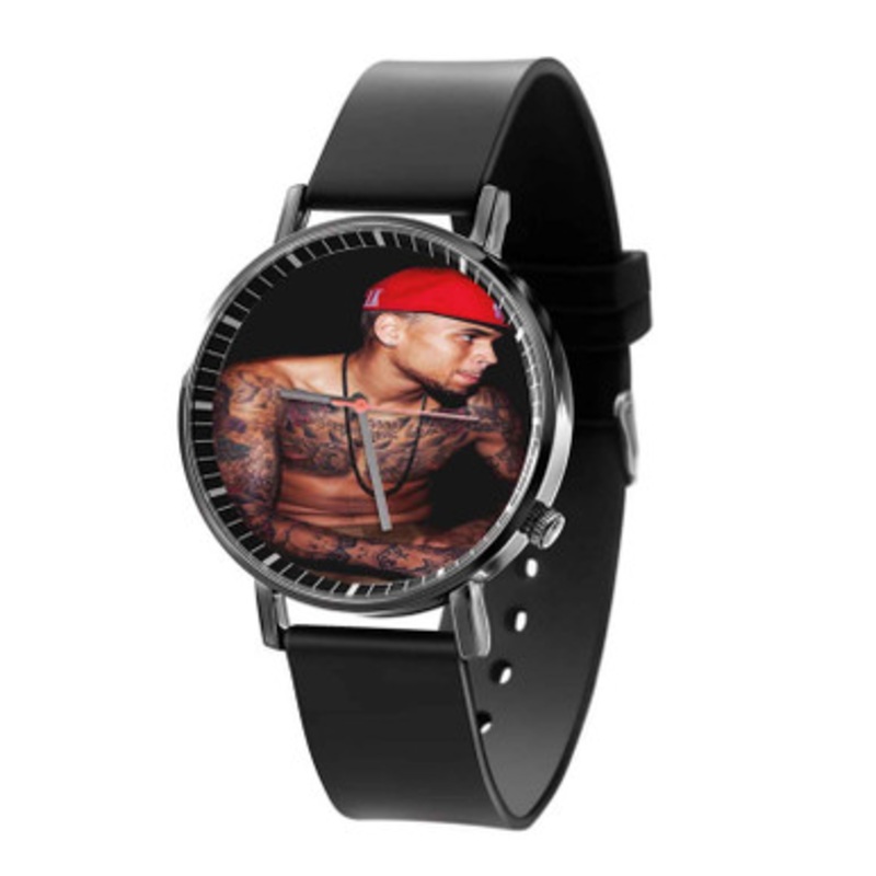 Chris Brown Black Quartz Watch Unisex With Premium Gift Box