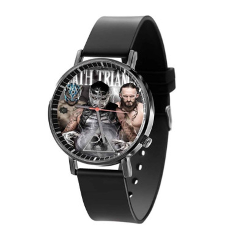 Death Triangle AEW Black Quartz Watch With Premium Gift Box for Unisex