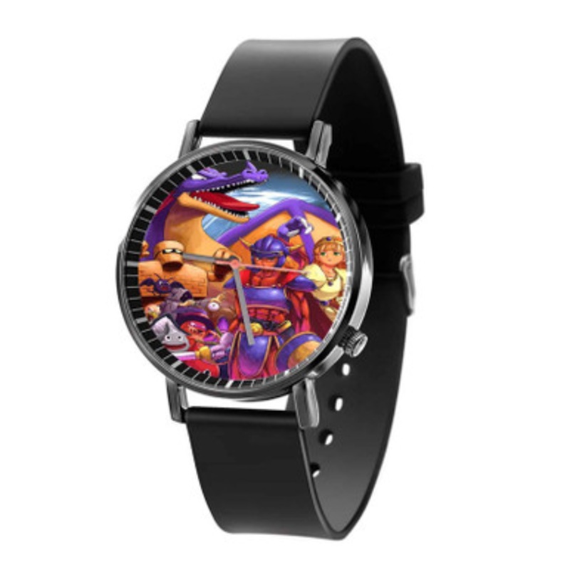 Dragon Quest Black Quartz Watch Unisex With Premium Gift Box