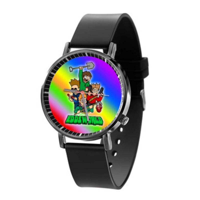 Eddsworld Black Quartz Watch Unisex With Premium Gift Box