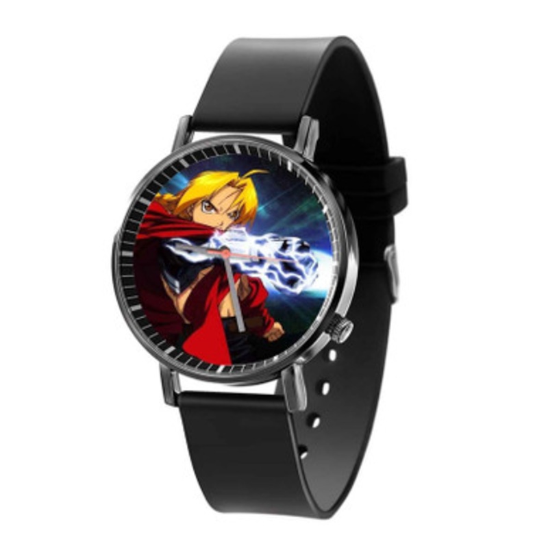 Edward Elric Fullmetal Alchemist Black Quartz Watch Unisex With Premium Gift Box