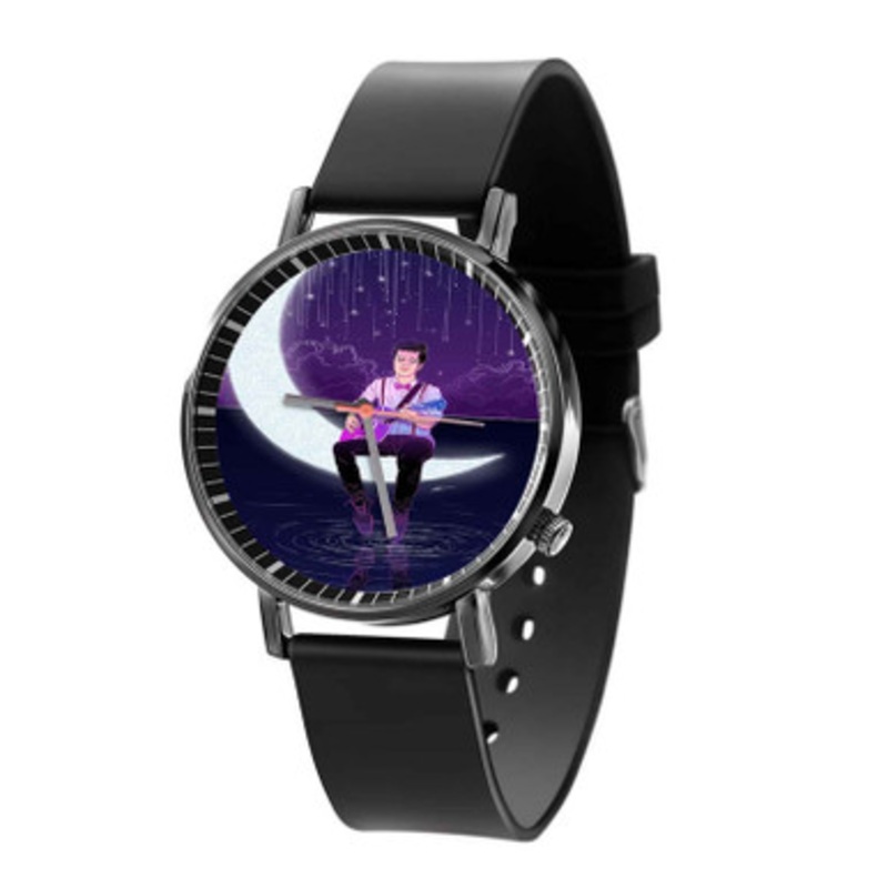 Frank Sinatra Fly Me To The Moon Black Quartz Watch Unisex With Premium Gift Box