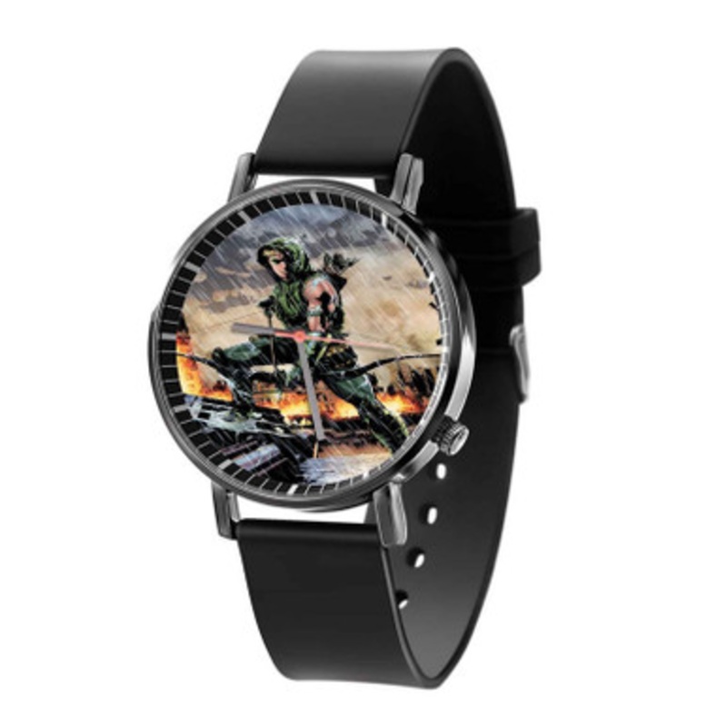 Green Arrow DC Comics Unisex Black Quartz Watch With Premium Gift Box