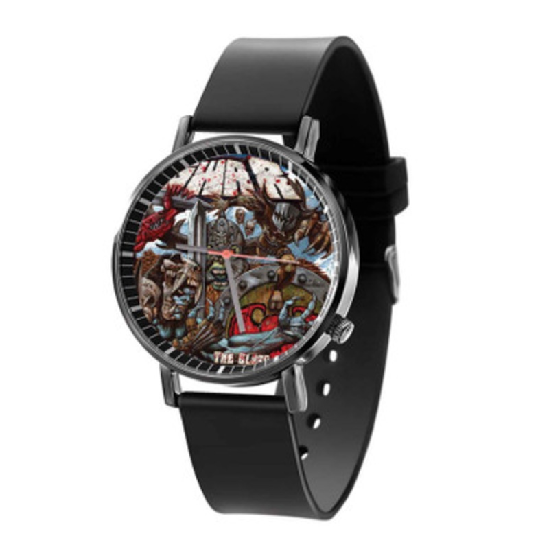 GWAR Black Quartz Watch With Premium Gift Box for Unisex