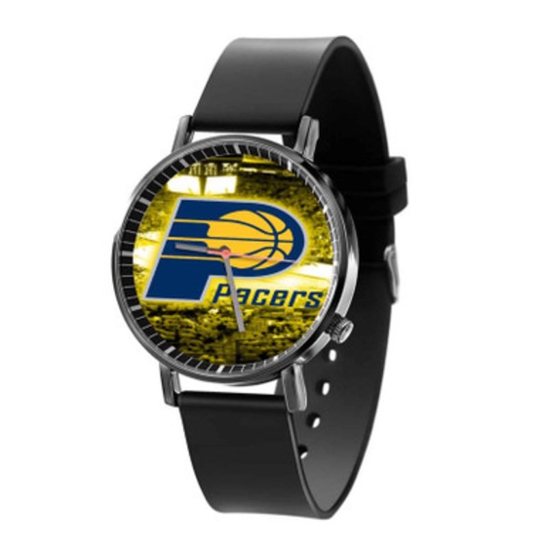 Indiana Pacers Yellow Black Quartz Watch Unisex With Premium Gift Box