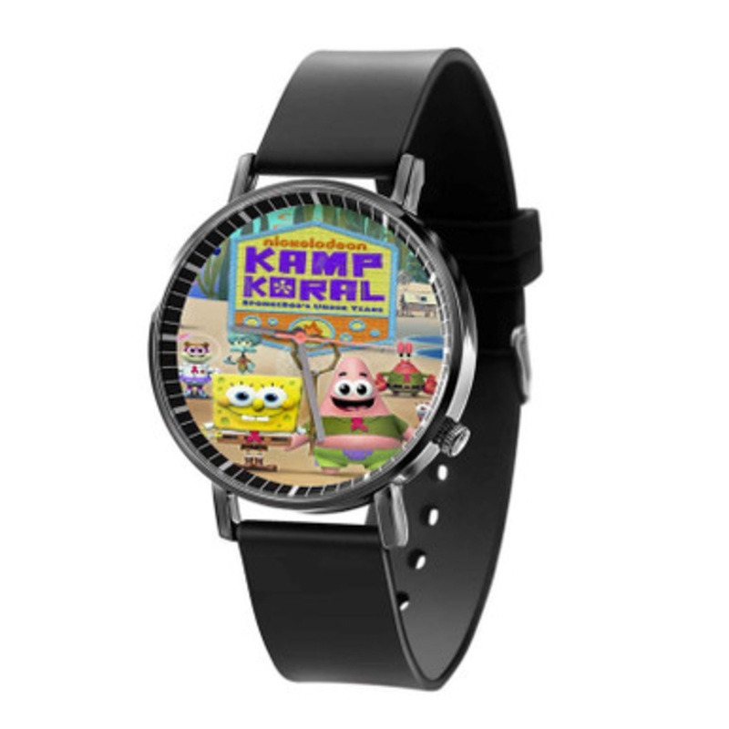 Kamp Koral Spongebob s Black Quartz Watch With Premium Gift Box for Unisex