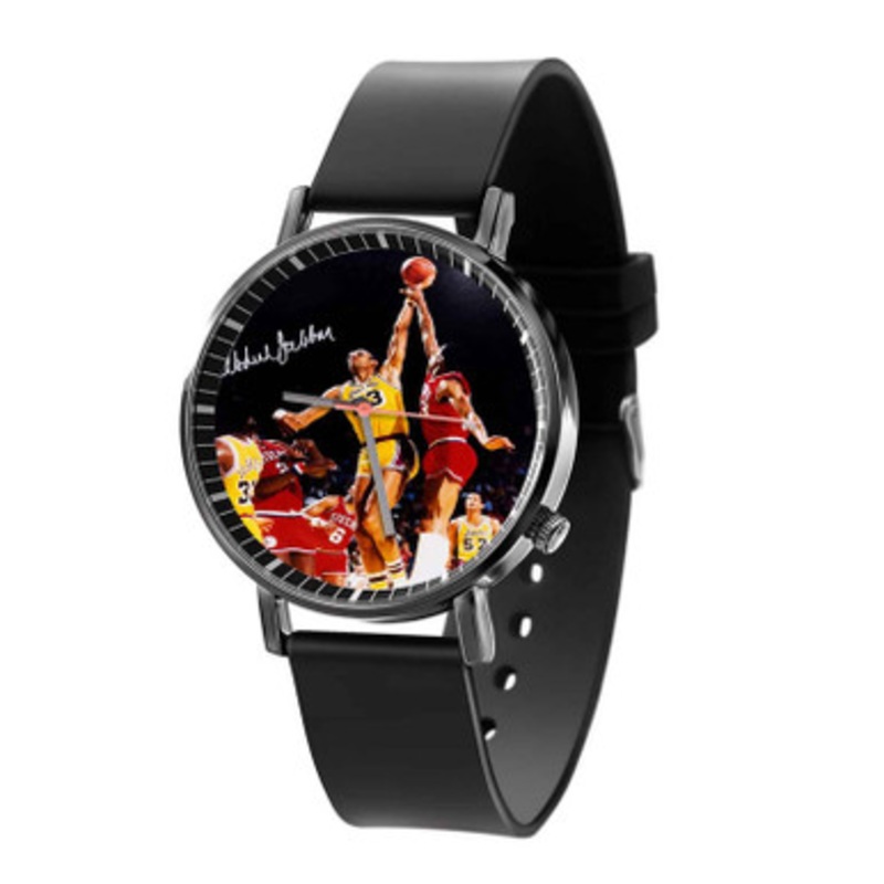 Kareem Abdul Jabbar Basketball Black Quartz Watch Unisex With Premium Gift Box