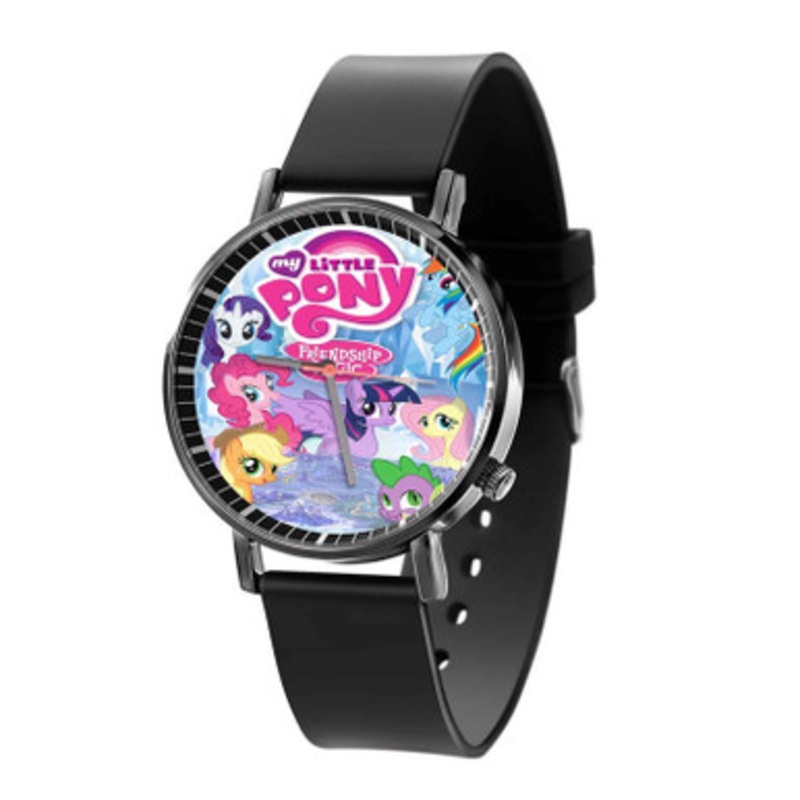 My Little Pony Friendship Is Magic Black Quartz Watch With Premium Gift Box for Unisex